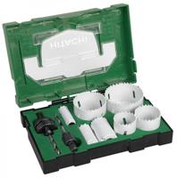 HiKOKI 11 delige bi-metaal gatzagenset in box met 19 25 32 38 44 57 68mm en houders