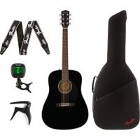 Fender CD-60S Black akoestische westerngitaar + gigbag + accessoires - thumbnail