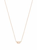 Courbet collier CELESTE en or rose recyclé 18ct à petit pendentif serti de diamants créés en laboratoire