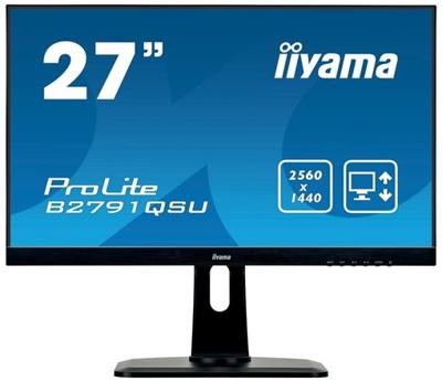 Iiyama ProLite B2791QSU LED-monitor 68.6 cm (27 inch) Energielabel G (A - G) 2560 x 1440 Pixel WQHD 1 ms HDMI, DisplayPort, DVI, USB 3.2 Gen 1 (USB 3.0),