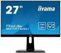 Iiyama ProLite B2791QSU LED-monitor 68.6 cm (27 inch) Energielabel G (A - G) 2560 x 1440 Pixel WQHD 1 ms HDMI, DisplayPort, DVI, USB 3.2 Gen 1 (USB 3.0),