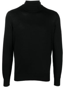 Zegna pull en maille à col roulé - Noir