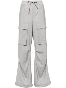 P.A.R.O.S.H. pantalon droit à poches cargo - Gris