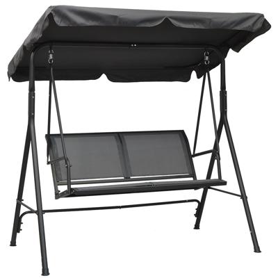 Viking Choice  2-zits tuin- en balkonschommel 140x110x153cm grijs