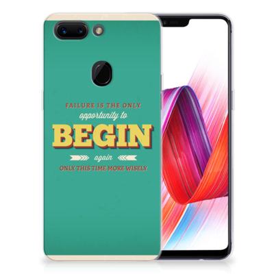 OPPO R15 Pro Siliconen hoesje met naam Quote Begin
