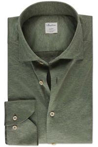 Stenströms Fitted Body Jersey shirt groen, Effen