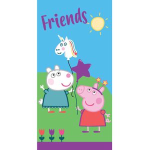 Peppa Pig badhanddoek blauw 70 x 140 cm   -