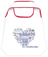 Moses Shopper opvouwbare boodschappentas Amsterdam 10 liter