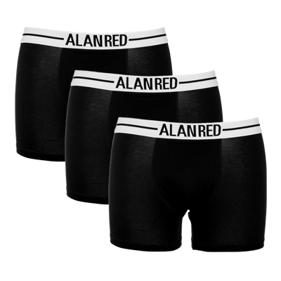 Alan Red 3-pack boxershorts long lasting - zwart Alan Red 3-pack boxershorts long lasting - zwart