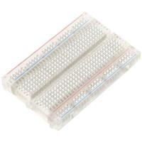 TRU COMPONENTS Breadboard Zelfklevend Transparant Totaal aantal polen 400 (l x b) 82.5 mm x 54.6 mm 1 stuk(s)