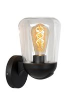 Lucide TULSA - Wandlamp Buiten - 1xE27 - IP44 - Zwart