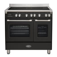 Boretti CFBI902ZW fornuis Vrijstaand fornuis Zone van inductiekookplaat Zwart B