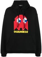 DSQUARED2 hoodie à imprimé graphique - Noir - thumbnail