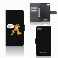 Wiko Lenny 2 Leuk Hoesje Giraffe