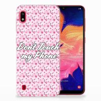 Samsung Galaxy A10 Silicone-hoesje Flowers Pink DTMP