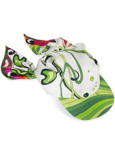 PUCCI casquette à détail noué - Blanc