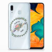 Samsung Galaxy A30 Telefoonhoesje met Naam Boho Dreams