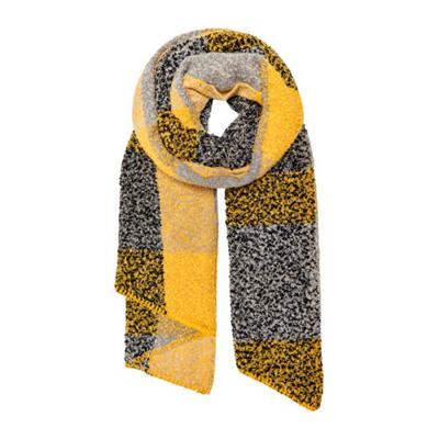 ONLY geruite sjaal geel