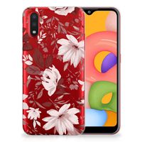 Hoesje maken Samsung Galaxy A01 Watercolor Flowers - thumbnail