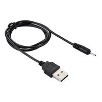 USB naar 2,0 mm DC oplaadkabel, lengte: 65 cm (zwart)
