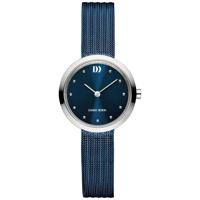 Danish Design IV69Q1210 Horloge Julia Mesh staal blauw-zilverkleurig 28 mm