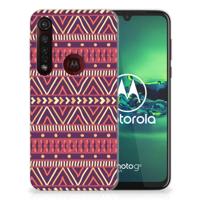 Motorola Moto G8 Plus TPU bumper Aztec Paars