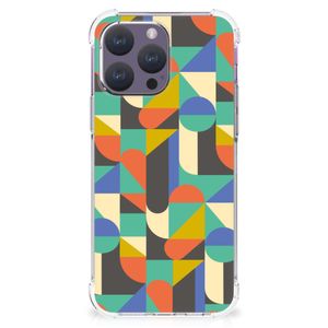 iPhone 15 Pro Max Doorzichtige Silicone Hoesje Funky Retro