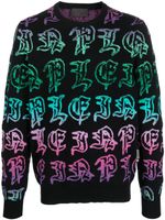 Philipp Plein pull en maille intarsia - Noir - thumbnail