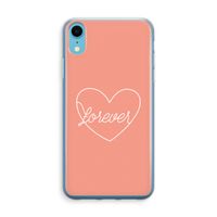 Forever heart: iPhone XR Transparant Hoesje