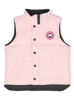 Canada Goose Kids gilet matelassé à patch logo - Rose - thumbnail