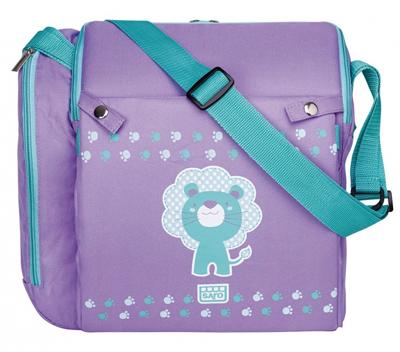 Saro verzorgingstas met zitverhoger paars 34 x 30 x 16 cm