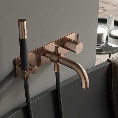 Hotbath Cobber Afbouwdeel Bad Mengkraan Verouderd Messing CB026