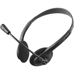 Trust Primo Chat On Ear headset Computer Kabel Stereo Zwart Volumeregeling