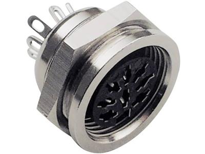 TRU COMPONENTS DIN-connector Bus, inbouw Aantal polen: 5 Zilver 1 stuk(s)