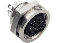 TRU COMPONENTS DIN-connector Bus, inbouw Aantal polen: 5 Zilver 1 stuk(s)