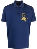 Philipp Plein polo à imprimé graphique - Bleu