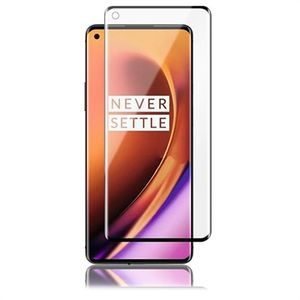 Panzer Curved OnePlus 8 Pro Screenprotector van gehard glas - 9H - Zwart