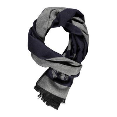 LERROS sjaal grijs/donkerblauw