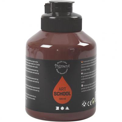 Pigment Acrylverf donkerbruin 500 ml