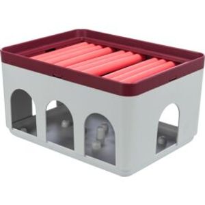 TRIXIE CAT ACTIVITY ROD BOX WIT / BORDEAUX 20X16X12 CM