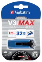 Verbatim V3 MAX USB 3.0 stick, 32 GB blauw