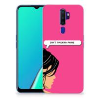 OPPO A5 2020 Silicone-hoesje Woman Don't Touch My Phone