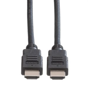 ROLINE GREEN HDMI High Speed kabel met Ethernet M-M, TPE, zwart, 2 m