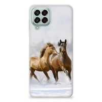 Samsung Galaxy M33 TPU Hoesje Paarden - thumbnail