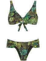 Amir Slama bikini à imprimé tropical - Vert - thumbnail