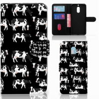 Nokia 6 Telefoonhoesje met Pasjes Koetjes