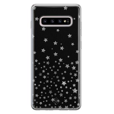 Samsung Galaxy S10 Plus siliconen hoesje - Falling stars Samsung Galaxy S10 Plus siliconen hoesje - Falling stars