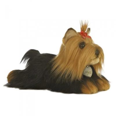 Aurora knuffel Mini Yoni Yorkshire Terrier hond bruin 28 cm