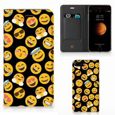 Apple iPhone 7 Plus | 8 Plus Hoesje met Magneet Emoji