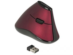 Delock 12528 Ergonomische verticale optische muis met 5 knoppen, 2,4 GHz draadloos